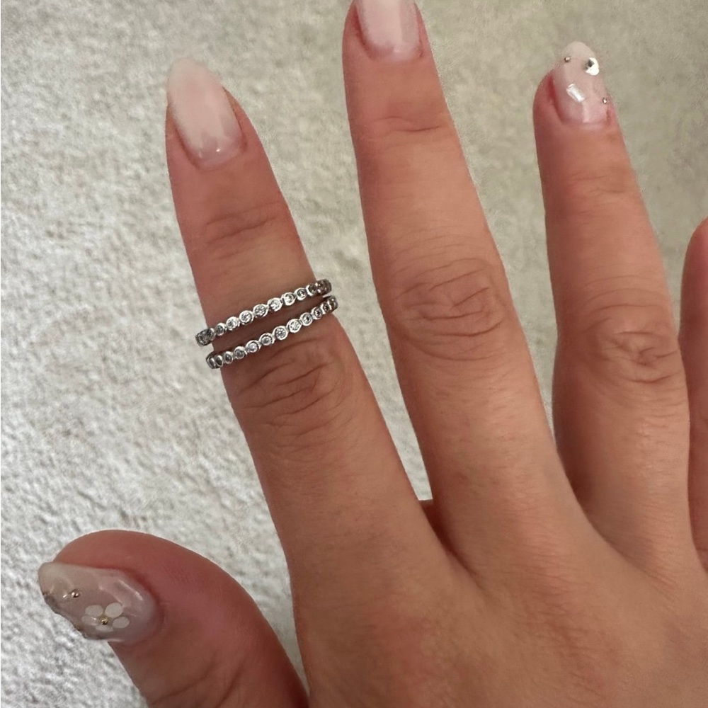 **SOLD** Made by Mary CZ Poppy Eternity Ring
